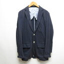 【中古】スキャッティー SCHIATTI テーラード ジャケット 48 紺 ネイビー ジャージー素材 背抜き 春夏用 メンズ 【ベクトル 古着】 241026