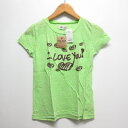 【中古】未使用品 ゴールドラッシュ GOLD RUSH 子供服 半袖 Tシャツ 140 グリーン タグ付き キッズ 【ベクトル 古着】 250414(4)