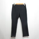 【中古】トランク TRUNK HIROKO KOSHINO チェック ジャガード クロップド パンツ 40 ネイビー ウエストゴム ストレッチ ナイロン混 日本製 ヒロココシノ レディース 【ベクトル 古着】 250523