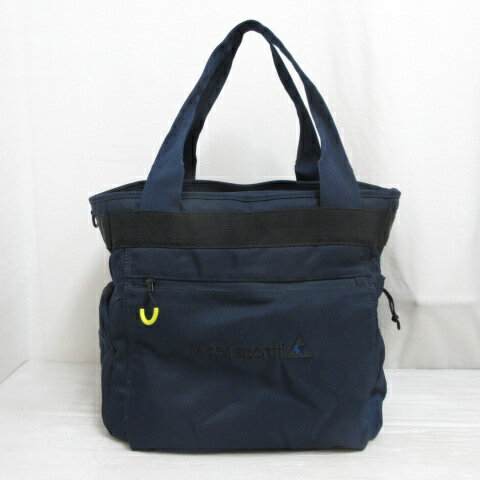 【中古】ルコックスポルティフ le coq sportif ゴルフ トート ボストン バッグ 大容量 スポーツ 紺 ネ..