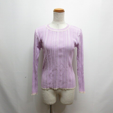 【中古】ナチュラルクチュール natural couture 美品 長袖 リブ ニット カットソー F 薄紫 パープル レディース 【ベクトル 古着】 260206表記サイズF実寸サイズ肩幅：32cm　身幅：35cm　着丈：55cm　袖丈：54cm　　素材レーヨン85％、ナイロン15％色薄紫、パープル ※色に関しては、この商品の出品者の主観で判断しておりますのでカタログや正規のカラーとは言いまわしが異なる場合があります。状態使用感が少なく、かなり状態の良い商品です。 ※あくまでも中古品ですので掲載写真や記載内容をご確認いただき、ご理解の上ご購入ください。商品のお問い合わせの回答を休止しております。＊各商品ページの商品詳細等をご確認の上ご購入ください。【中古】ナチュラルクチュール natural couture 美品 長袖 リブ ニット カットソー F 薄紫 パープル レディース 【ベクトル 古着】 260206状態ランク　”A”詳細については、下記および「状態ランクについて」ページをご覧ください。未使用・新品の商品ほぼ新品同様の商品使用感が少なく、かなり状態の良い商品使用感はあるが、傷や汚れの少ない商品使用感の他、傷や汚れが見られる商品かなり大きな傷みがある難あり商品※S〜CランクはUSED品となりますので、使用感をご理解の上でご入札下さい。状態ランクについてinformation表記サイズF実寸サイズ肩幅：32cm　身幅：35cm　着丈：55cm　袖丈：54cm　　素材レーヨン85％、ナイロン15％色薄紫、パープル ※色に関しては、この商品の出品者の主観で判断しておりますのでカタログや正規のカラーとは言いまわしが異なる場合があります。状態使用感が少なく、かなり状態の良い商品です。 ※あくまでも中古品ですので掲載写真や記載内容をご確認いただき、ご理解の上ご購入ください。商品のお問い合わせの回答を休止しております。＊各商品ページの商品詳細等をご確認の上ご購入ください。本商品は一点物です他サイトや店舗にて販売している商品です。多少のお時間差にて欠品になることもございます。予めご了承頂ますようお願い致します。ベクトル・サイズガイドはこちらこの商品と同じブランドの商品を見る