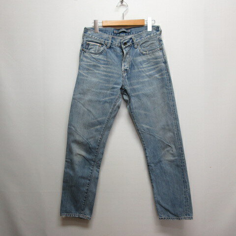【中古】ゴア goa ダメージ加工 デニム パンツ ジーンズ 1 ブル...(4.0)
