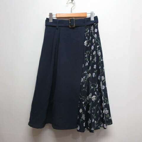 【中古】イング INGNI 美品 花柄 プリーツ 切替え スカート M 濃紺 ネイビー 191-372040-19 ベルト付き 裏地付き レディース 【ベクトル 古着】 260528ブランドイング INGNI表記サイズM実寸サイズウエスト：66-72cm　スカート丈：65cm　　素材【表地】 ポリエステル95％、ポリウレタン5％ 【裏地】 ポリエステル100％ 【別布】 ポリエステル100％色濃紺、ネイビー ※色に関しては、この商品の出品者の主観で判断しておりますのでカタログや正規のカラーとは言いまわしが異なる場合があります。状態使用感が少なく、かなり状態の良い商品です。 ※あくまでも中古品ですので掲載写真や記載内容をご確認いただき、ご理解の上ご購入ください。付属品ベルト備考191-372040-19商品のお問い合わせの回答を休止しております。＊各商品ページの商品詳細等をご確認の上ご購入ください。【中古】イング INGNI 美品 花柄 プリーツ 切替え スカート M 濃紺 ネイビー 191-372040-19 ベルト付き 裏地付き レディース 【ベクトル 古着】 260528状態ランク　”A”詳細については、下記および「状態ランクについて」ページをご覧ください。未使用・新品の商品ほぼ新品同様の商品使用感が少なく、かなり状態の良い商品使用感はあるが、傷や汚れの少ない商品使用感の他、傷や汚れが見られる商品かなり大きな傷みがある難あり商品※S〜CランクはUSED品となりますので、使用感をご理解の上でご入札下さい。状態ランクについてinformationブランドイング INGNI表記サイズM実寸サイズウエスト：66-72cm　スカート丈：65cm　　素材【表地】 ポリエステル95％、ポリウレタン5％ 【裏地】 ポリエステル100％ 【別布】 ポリエステル100％色濃紺、ネイビー ※色に関しては、この商品の出品者の主観で判断しておりますのでカタログや正規のカラーとは言いまわしが異なる場合があります。状態使用感が少なく、かなり状態の良い商品です。 ※あくまでも中古品ですので掲載写真や記載内容をご確認いただき、ご理解の上ご購入ください。付属品ベルト備考191-372040-19商品のお問い合わせの回答を休止しております。＊各商品ページの商品詳細等をご確認の上ご購入ください。本商品は一点物です他サイトや店舗にて販売している商品です。多少のお時間差にて欠品になることもございます。予めご了承頂ますようお願い致します。ベクトル・サイズガイドはこちらこの商品と同じブランドの商品を見る