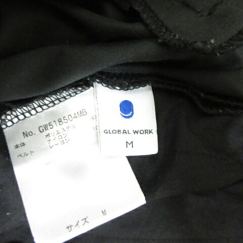 【中古】グローバルワーク GLOBAL WORK スエードタッチ ガウチョ パンツ M 黒 ブラック バックゴム レディース 【ベクトル 古着】 260618 vectorpremium-19186549 ブランド古着ベクトルプレミアム店 サンプル画像3