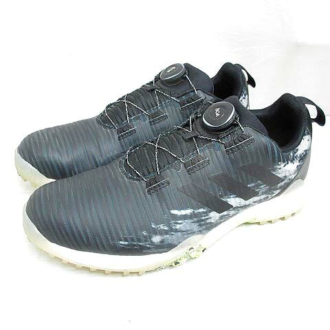 【中古】アディダス adidas GZ3901 コードカオス ボア ロウ ゴルフ シューズ ダイヤル式 スパイクレス 27.5cm ブラック 靴 メンズ 【ベクトル 古着】 260720ブランドアディダス adidas表記サイズUS10 JP27.5実寸サイズ最大幅：11.5cm　アウトソール：31cm　　色ブラック ※色に関しては、この商品の出品者の主観で判断しておりますのでカタログや正規のカラーとは言いまわしが異なる場合があります。状態表面薄汚れ、インソール汚れ、ソール汚れがありますが、その他に目立ったダメージはなく、問題なくご使用いただける商品です。 ※あくまでも中古品ですので掲載写真や記載内容をご確認いただき、ご理解の上ご購入ください。備考GZ3901商品のお問い合わせの回答を休止しております。＊各商品ページの商品詳細等をご確認の上ご購入ください。【中古】アディダス adidas GZ3901 コードカオス ボア ロウ ゴルフ シューズ ダイヤル式 スパイクレス 27.5cm ブラック 靴 メンズ 【ベクトル 古着】 260720状態ランク　”AB”詳細については、下記および「状態ランクについて」ページをご覧ください。未使用・新品の商品ほぼ新品同様の商品使用感が少なく、かなり状態の良い商品使用感はあるが、傷や汚れの少ない商品使用感の他、傷や汚れが見られる商品かなり大きな傷みがある難あり商品※S〜CランクはUSED品となりますので、使用感をご理解の上でご入札下さい。状態ランクについてinformationブランドアディダス adidas表記サイズUS10 JP27.5実寸サイズ最大幅：11.5cm　アウトソール：31cm　　色ブラック ※色に関しては、この商品の出品者の主観で判断しておりますのでカタログや正規のカラーとは言いまわしが異なる場合があります。状態表面薄汚れ、インソール汚れ、ソール汚れがありますが、その他に目立ったダメージはなく、問題なくご使用いただける商品です。 ※あくまでも中古品ですので掲載写真や記載内容をご確認いただき、ご理解の上ご購入ください。備考GZ3901商品のお問い合わせの回答を休止しております。＊各商品ページの商品詳細等をご確認の上ご購入ください。本商品は一点物です他サイトや店舗にて販売している商品です。多少のお時間差にて欠品になることもございます。予めご了承頂ますようお願い致します。ベクトル・サイズガイドはこちらこの商品と同じブランドの商品を見る
