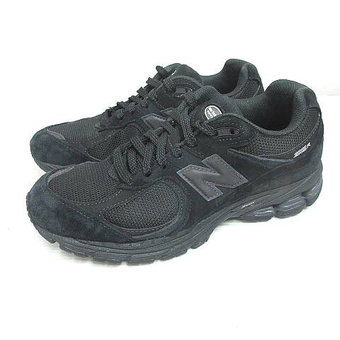 ニューバランス NEW BALANCE U200278J スニーカー シューズ ローカット 24.5cm ブラック 黒 スエード メッシュ 靴 箱付き メンズ レディース 260901