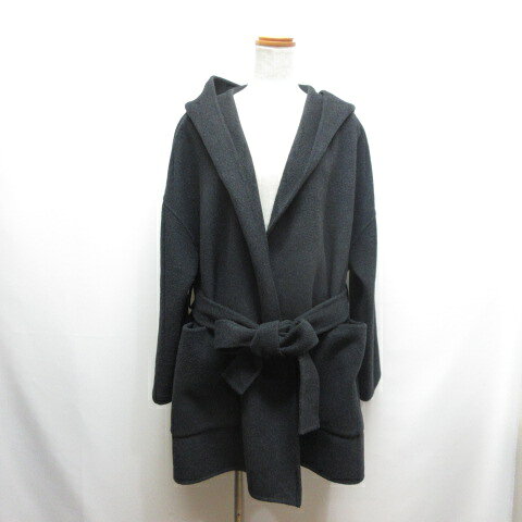 【中古】ミラオーウェン Mila Owen 24AW ハーフ丈 フード リバー コート 共布ベルト付き F チャコールグレー 09WFC245042 レディース 【ベクトル 古着】 260908 vectorpremium-19400256 ブランド古着ベクトルプレミアム店 パッケージ画像