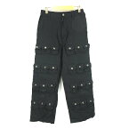 【中古】ミルクボーイ MILKBOY LAND by MILKBOY MULTI-POCKET PANTS マルチポケット ボトムス パンツ 60223105 黒 ブラック メンズ 【ベクトル 古着】 240412