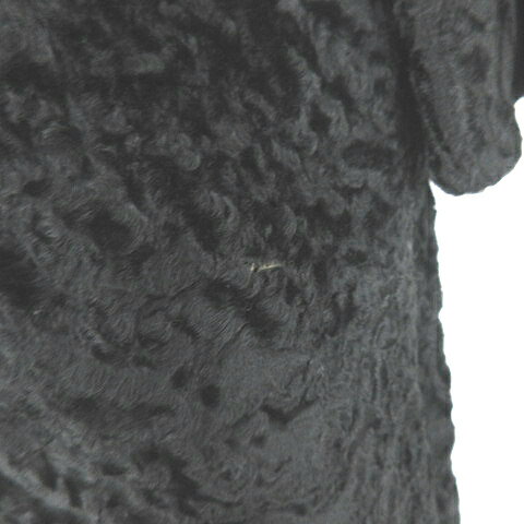 【中古】Blum's Vogue ロング ファー コート 黒 ブラック レディース 【ベクトル 古着】 241121