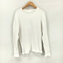 【中古】マッキントッシュフィロソフィー MACKINTOSH PHILOSOPHY ワッフル生地 長袖 セーター 38 白 メンズ 【ベクトル 古着】 250125(4)