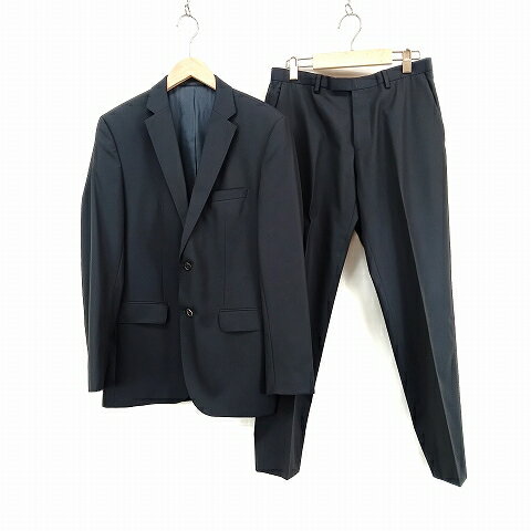 【中古】ヒューゴボス HUGO BOSS GUABELLO セットアップ テーラード ジャケット ボトム パンツ 48 黒 ブラック メンズ 【ベクトル 古着】 250211 【中古】ヒューゴボス HUGO BOSS GUABELLO セットアップ テーラード ジャケット ボトム パンツ 48 黒 ブラック メンズ 【ベクトル 古着】 250211