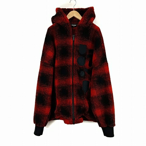 【中古】ディースクエアード DSQUARED2 CHECK PATCH ZIP HOODIE パーカー XXL 赤 レッド ★AA☆ メンズ 【ベクトル 古着】 250308 【中古】ディースクエアード DSQUARED2 CHECK PATCH ZIP HOODIE パーカー XXL 赤 レッド ★AA☆ メンズ 【ベクトル 古着】 250308