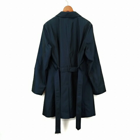 【中古】ラルディーニ LARDINI ステンカラー 中綿 コート 48 紺 ネイビー メンズ 【ベクトル 古着】 250615