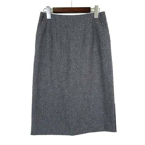【中古】ナチュラルビューティーベーシック NATURAL BEAUTY BASIC スカート タイトスカート フラノ ウール サイドスリット ひざ丈 M グレー レディース 【ベクトル 古着】 230828 【中古】ナチュラルビューティーベーシック NATURAL BEAUTY BASIC スカート タイトスカート フラノ ウール サイドスリット ひざ丈 M グレー レディース 【ベクトル 古着】 230828