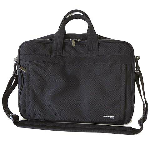 【中古】コムサデモードメン COMME CA DU MODE MEN ビジネスバッグ ブリーフケース 書類かばん ショルダー かばん 鞄 カバン 拡張ファスナー 黒 ブラック 紳士 通勤 メンズ 【ベクトル 古着】 240702