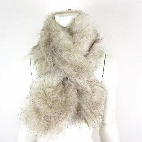 【中古】r.p.s ティペット マフラー フェイクファー オフ白 グレー レディース 【ベクトル 古着】 241227 【中古】r.p.s ティペット マフラー フェイクファー オフ白 グレー レディース 【ベクトル 古着】 241227