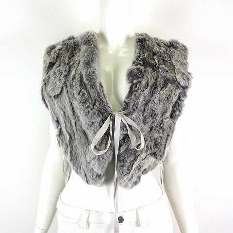 【中古】アストラット ASTRAET レッキス ファー ベスト ジレ ジャケット 毛皮 F グレー 美品 リアルファー レディース 【ベクトル 古着】 250219 【中古】アストラット ASTRAET レッキス ファー ベスト ジレ ジャケット 毛皮 F グレー 美品 リアルファー レディース 【ベクトル 古着】 250219