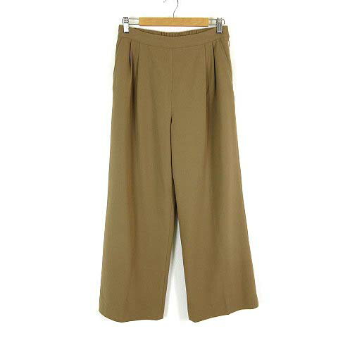 【中古】レプシィム ローリーズファーム LEPSIM LOWRYS FARM パンツ タック ワイドパンツ イージーパンツ ストレッチ L キャメル ブラウン 美品 レディース 【ベクトル 古着】 250226