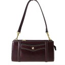 【中古】ゴールドファイル GOLD PFEIL ショルダーバッグ ワンショルダー ハンドバッグ クラッチバッグ 本革レザー ボルドー色 赤茶色 美品 かばん 鞄 カバン レディース 【ベクトル 古着】 250604(4)