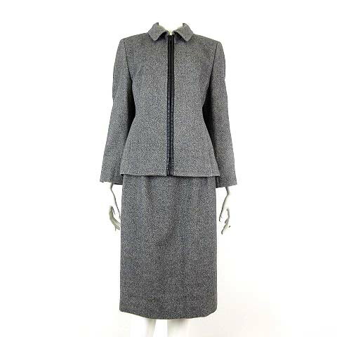【中古】レポルテ LEPORTE 東京スタイル スカートスーツ 上下セットアップ カシミヤ アンゴラ ウール ..