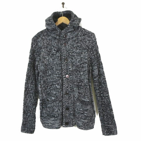 【中古】タケオキクチ ミクスパイス TK MIXPICE パーカー カーディガン ボリューム ニット ケーブル編..