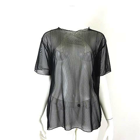 樂天商城 - 【中古】O.P. line カットソー トップス メッシュ シアー シースルー メロウ 半袖 L 黒 ブラック レディース 【ベクトル 古着】 260407