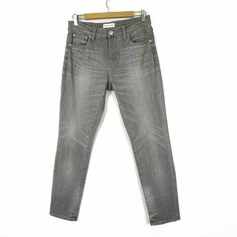 [Used] 23区 DENIM Denim Pants Jeans Tapered Stretch Washed L 40 Gray Women's [Vector Used Clothing] 260430