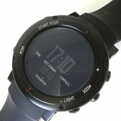 【中古】スント SUUNTO 腕時計 コアディープブラック ALU DEEP BLACK 黒 ブラック 電池交換 オーバーホール済 メンズ 【ベクトル 古着】 260607