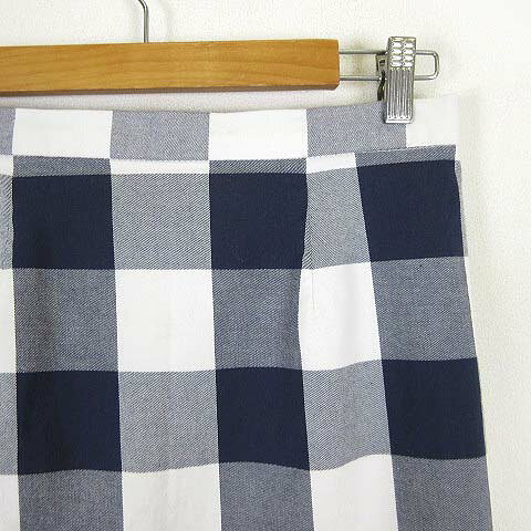 【中古】ロペピクニック ROPE Picnic スカート タイト ブロックチェック ミディ丈 コットン ストレッチ L 40 紺 ネイビー 白 ホワイト レディース 【ベクトル 古着】 260820 vectorpremium-19342058 ブランド古着ベクトルプレミアム店 サンプル画像3