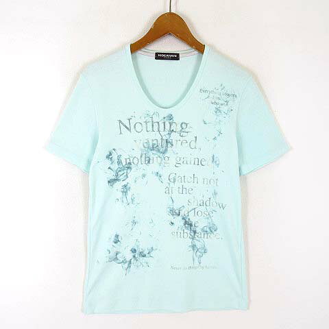 【中古】ハイダウェイ ニコル HIDEAWAYS Tシャツ グラデーション プリント コットン クルーネック 半袖 M 46 ミントブルー メンズ 【ベクトル 古着】 260824ブランドハイダウェイ ニコル HIDEAWAYS表記サイズ46 ※Mサイズ相当実寸サイズ肩幅：39cm　身幅：44cm　着丈：62cm　袖丈：21cm　　素材綿70％、ポリエステル30％色ミントブルー状態◆USEDですが、使用感はそれ程なく状態は良いと思います。まだまだ快適にご愛用いただける商品だと思います。 ◆USEDですので、美品をお探しの方・神経質な方はご遠慮下さい。 商品のお問い合わせの回答を休止しております。＊各商品ページの商品詳細等をご確認の上ご購入ください。【中古】ハイダウェイ ニコル HIDEAWAYS Tシャツ グラデーション プリント コットン クルーネック 半袖 M 46 ミントブルー メンズ 【ベクトル 古着】 260824状態ランク　”AB”詳細については、下記および「状態ランクについて」ページをご覧ください。未使用・新品の商品ほぼ新品同様の商品使用感が少なく、かなり状態の良い商品使用感はあるが、傷や汚れの少ない商品使用感の他、傷や汚れが見られる商品かなり大きな傷みがある難あり商品※S〜CランクはUSED品となりますので、使用感をご理解の上でご入札下さい。状態ランクについてinformationブランドハイダウェイ ニコル HIDEAWAYS表記サイズ46 ※Mサイズ相当実寸サイズ肩幅：39cm　身幅：44cm　着丈：62cm　袖丈：21cm　　素材綿70％、ポリエステル30％色ミントブルー状態◆USEDですが、使用感はそれ程なく状態は良いと思います。まだまだ快適にご愛用いただける商品だと思います。 ◆USEDですので、美品をお探しの方・神経質な方はご遠慮下さい。 商品のお問い合わせの回答を休止しております。＊各商品ページの商品詳細等をご確認の上ご購入ください。本商品は一点物です他サイトや店舗にて販売している商品です。多少のお時間差にて欠品になることもございます。予めご了承頂ますようお願い致します。ベクトル・サイズガイドはこちらこの商品と同じブランドの商品を見る