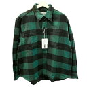 【中古】未使用品 ワコマリア WACKO MARIA タグ付 24SS FLANNEL REGULAR COLLAR SHIRT TYPE-2 24SSE-WMS-RC02 タグ付き ネルシャツ 長袖 ロゴ 刺繍 M バイカラー メンズ 【ベクトル 古着】 240322