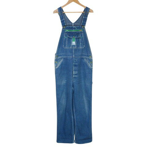 【中古】リバティー LIBERTY デニム オーバーオール サロペット ジーンズ 青 ブルー X メンズ 【ベクトル 古着】 250318