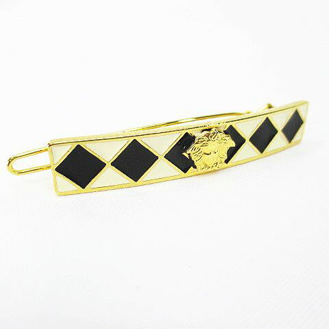 【中古】ジャンニヴェルサーチ ヴェルサーチェ GIANNI VERSACE メデューサ メドューサ ヘアクリップ バレッタ ヘアピン ゴールド系 ヘアアクセサリー レディース 【ベクトル 古着】 240317