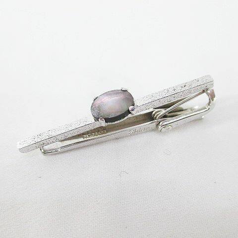 【中古】SHiNE ネクタイピン タイピン ストーン調 シルバー系 クリップ アクセサリー メンズ 【ベクトル 古着】 240514