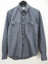 【中古】サタデーズサーフ SATURDAYS SURF NYC 長袖 シャツ S 紺系 ネイビー ミックス ボタン 胸ポケット メンズ 【ベクトル 古着】 250109(4)