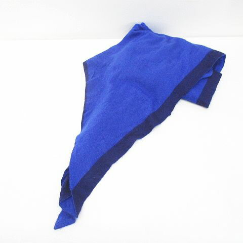 【中古】マフラー ストール 青系 ブルー 変形 無地 レディース 【ベクトル 古着】 250220