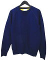 【中古】ユナイテッドアローズ UNITED ARROWS 長袖 ニット セーター L 青系 ブルー ステッチ リブ 毛 ウール メンズ 【ベクトル 古着】 250307(4)