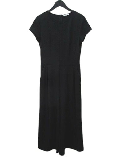 【中古】ザラ ZARA W&B Collection 半袖 オールインワン パンツ ワイド ロング丈 S 黒系 ブラック 無地 バックジップ 加工 タック 伸縮性 レディース 【ベクトル 古着】 250314 【中古】ザラ ZARA W&B Collection 半袖 オールインワン パンツ ワイド ロング丈 S 黒系 ブラック 無地 バックジップ 加工 タック 伸縮性 レディース 【ベクトル 古着】 250314