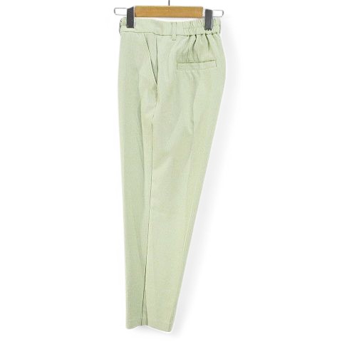 【中古】グローブ grove アンクル丈 テーパードパンツ ジップフライ L 緑系 グリーン ポケット 無地 レディース 【ベクトル 古着】 250318