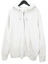 【中古】ユニクロ UNIQLO 長袖 スウェット パーカー ジャケット 3XL 灰系 ライトグレー ミックス ジップアップ リブ メンズ 【ベクトル 古着】 2...