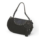 【中古】アニヤハインドマーチ ANYA HINDMARCH セミショルダーバッグ フラワーモチーフ タッセル リボン ブラウン 茶系 スエード レザー レディース 【ベクトル 古着】 250329(4)