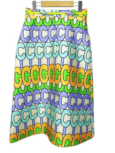 【中古】Boutique ロング丈 台形スカート S ベージュ 総柄 金具 裏地 レディース 【ベクトル 古着】 250501 【中古】Boutique ロング丈 台形スカート S ベージュ 総柄 金具 裏地 レディース 【ベクトル 古着】 250501