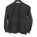 【中古】ティゴラ TIGORA スポーツウェア サッカー フットサル 長袖 Tシャツ 140 黒系 ブラック 無地 クルーネック リブ キッズ 子供服 【ベクト...