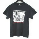 【中古】新日本プロレス 中邑真輔 半袖 Tシャツ カットソー S 黒系 ブラック プリント メンズ 【ベクトル 古着】 250628