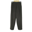 【中古】あいびぶれ ロング丈 テーパードパンツ 茶系 ブラウン 日本製 ポケット 裏地 無地 レディース 【ベクトル 古着】 250711
