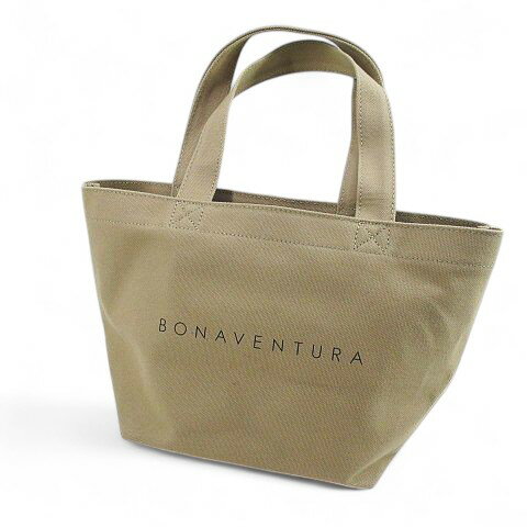 【中古】ボナベンチュラ BONAVENTURA イージー キャンバス トートバッグ スモールサイズ エコバック ベージュ レディース 【ベクトル 古着】 250711