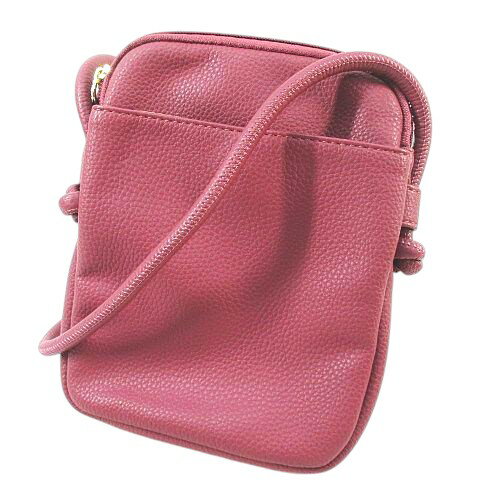 【中古】アフタヌーンティー Afternoon Tea ショルダーバッグ ポシェット クロスボディ 斜めがけ レザー調 ピンク系 レディース 【ベクトル 古着】 250912