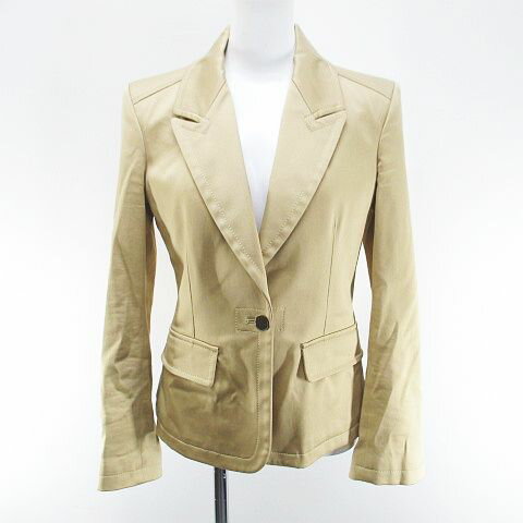 【中古】トムフォード TOM FORD GI2702 FAX615 ジャケット 38 ベージュ系 イタリア製 ポケット ボタン ..