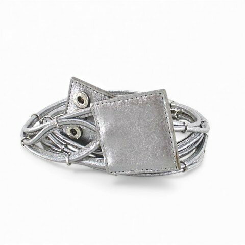 【中古】ジルサンダー JIL SANDER JC5675FTR ベルト 32/80 シルバー系 イタリア製 スナップボタン 小物 レディース 【ベクトル 古着】 251021