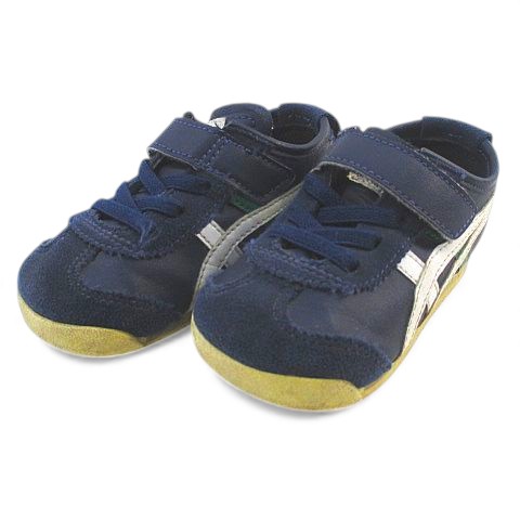 【中古】オニツカタイガー Onitsuka Tiger C6B5Y キッズ スニーカー 13.5cm ネイビー キッズ 【ベクトル 古着】 251122